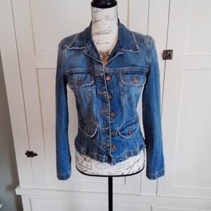 A line vintage denim jacket